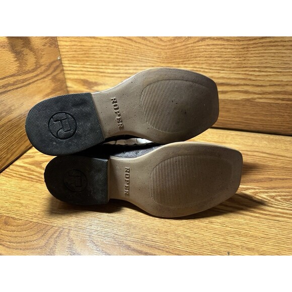 Roper Bumps Faux Ostrich Square Toe Cowboy Youth Boys Brown Casual Boots Sz 4 - Picture 8 of 8